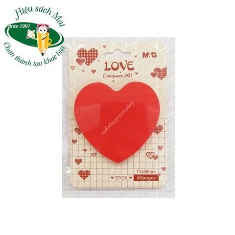  Tập Giấy ghi nhớ LOVE 71x68mm (60 tờ) AS33V174 sản phẩm chính hãng(40/640) (Tập) 