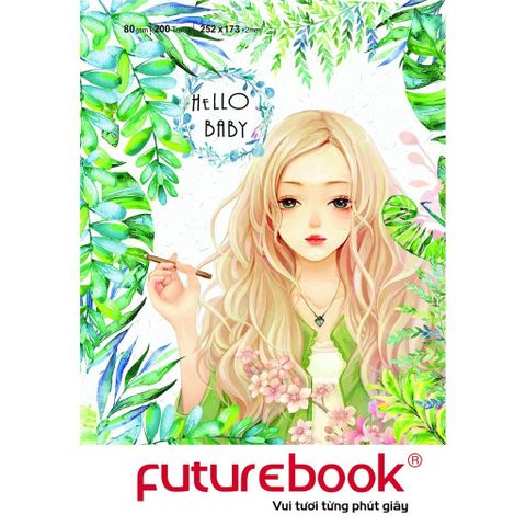  Vở kẻ ngang ĐL80gsm Hello Baby FutureBook 200 trang sản phẩm chính hãng(Giao bìa màu ngẫu nhiên ạ) 