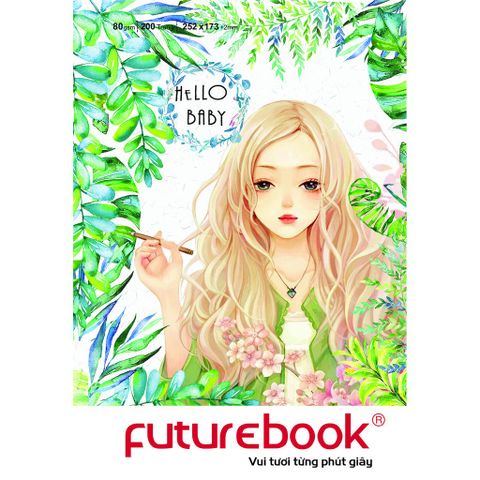 Vở kẻ ngang ĐL80gsm Hello Baby FutureBook 200 trang sản phẩm chính hãng(Giao bìa màu ngẫu nhiên ạ) 