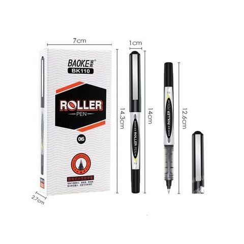  Bút ký mực nước Roller Pen Baoke BK110 ngòi 0.5mm đầu ngòi chóp sản phẩm chính hãng 