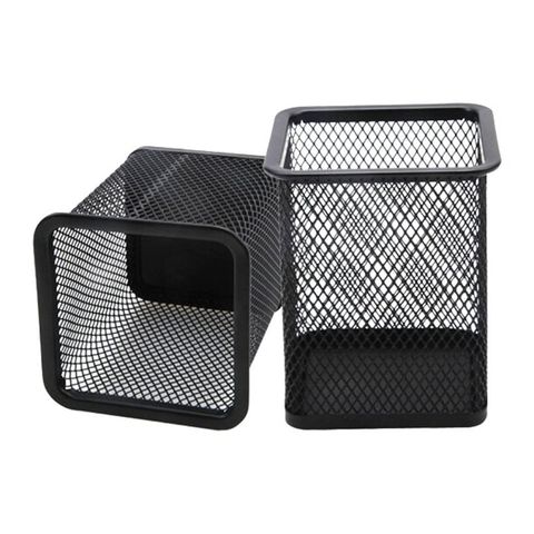  Khay đựng bút lưới đen sắt vuông ABT9840 sản phẩm chính hãng Tròn and Vuông 