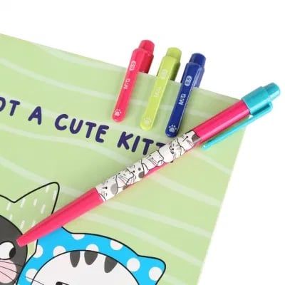  Bút bi 0.5mm M&G ABP888R8 (40/1200) - So many cats (10 Cây/Hộp ) 