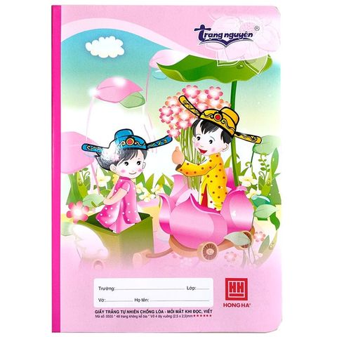  Vở ô ly Hồng Hà ĐL100gsm - 48 trang Trạng Nguyên sản phẩm chính hãng (Giao ngẫu nhiên ạ) (Quyển) 