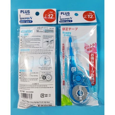  Bút xóa băng Plus to 12m WH105T sản phẩm chính hãng (Giao màu ngẫu nhiên ạ) 