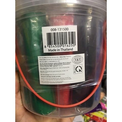  Xô đất nặn 12 màu 200g + 2 khuôn hình Playtime 008-2SM12200 sản phẩm chính hãng 
