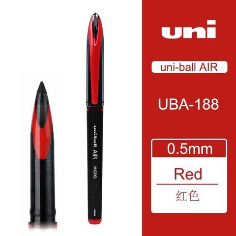  Bút lông kim 0.7mm Hàng chính hãng Uniball Thương hiệu nhật bản UBA-188-L (Xanh - Đỏ) (Chiếc) 