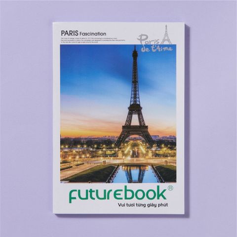  Vở kẻ ngang ĐL70gsm Tháp Paris FutureBook 200 trang sản phẩm chính hãng(Giao bìa màu ngẫu nhiên ạ) 