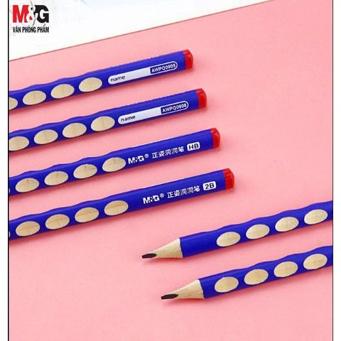  Bút chì gỗ 2B tay cầm định vị AWPQ0906 (Hàng chính hãng) 
