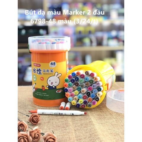  Hộp Bút dạ màu marker Baoke No.6798 - 12/18/24/48/60 màu 