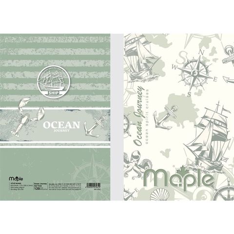  Vở kẻ ngang Maple ĐL60gsm/80gsm - Ocean Journey - 80/20 trang sản phẩm chính hãng (Giao màu ngẫu nhiên ạ) 
