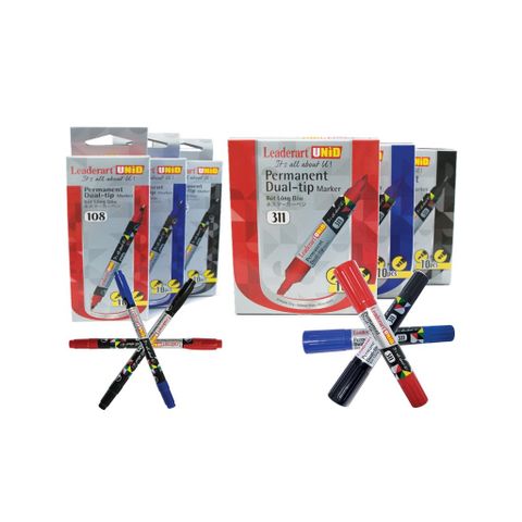  Bút dạ dầu Leaderart 31Sản phẩm chính hãng- Xanh/Đỏ/Đen 