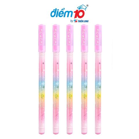  Bút gel 0.5mm Thiên Long Điểm 10 TPGEL039 mực xanh/đen/tím sản phẩm chính hãng 