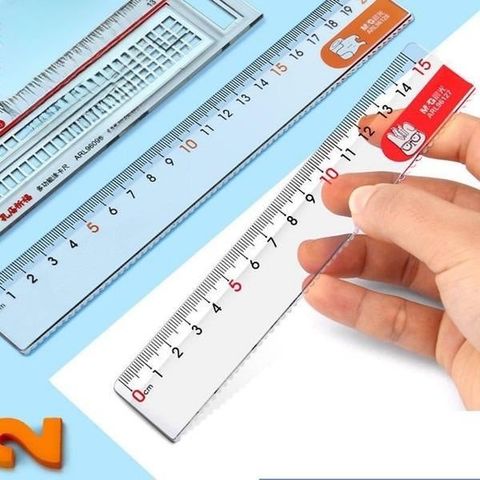  Thước nhựa trong nhiều màu 15cm ARL96127 sản phẩm chính hãng (Giao màu ngẫu nhiên) 