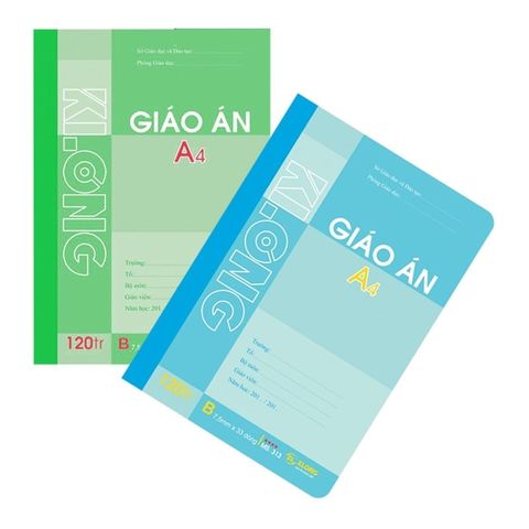  Sổ giáo án A4 120 trang kẻ ngang Klong313 sản phẩm chính hãng ( Giao ngẫu nhiên màu ) 
