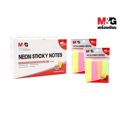  Giấy Phân Trang  3x3 chia 4 M&G YS187 và giấy note YS66 sản phẩm chính hãng 