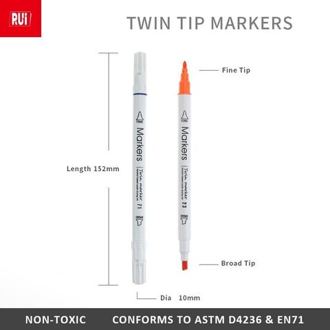  Hộp Bút dạ màu marker Baoke No. 6768 - 12/18/24/36 màu Sản phẩm chính hãng 