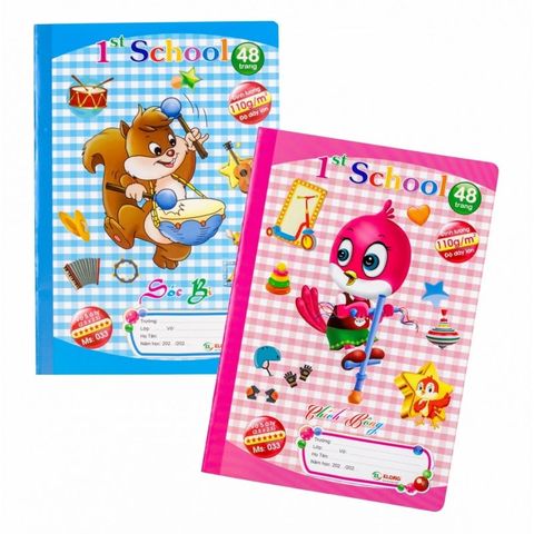  Quyển Vở ô ly 48 trang cao cấp ĐL 110 Klong033 sản phẩm chính hãng( Giao màu ngẫu nhiên ạ) 