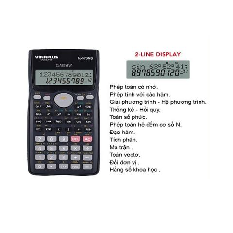  Máy tính khoa học VINAPLUS - FX-570MS sản phẩm chính hãng 