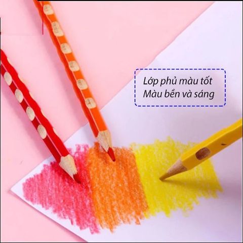  Chì gỗ 18/24/36 màu thân chấm bi AWP3683 sản phẩm chính hãng (bộ) 