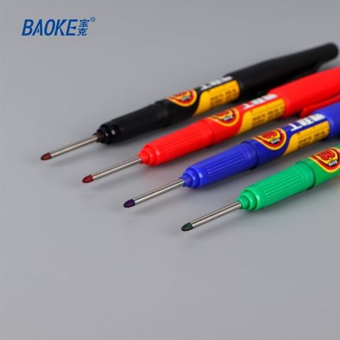  Bút lông đánh dấu ngòi dài 2-3cm Baoke khô nhanh, kháng nước dùng cho làm mộc, kim khí, xây dựng 