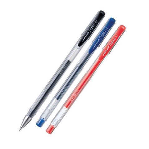  Bút nước mở nắp 0.5mm Hàng chính hãng Uniball Thương hiệu nhật bản UM-100 (Xanh - Đen - Đỏ) (Chiếc) 