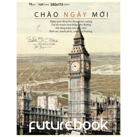  Vở kẻ ngang ĐL70gsm Chào ngày mới FutureBook 120 trang sản phẩm chính hãng(Giao bìa màu ngẫu nhiên ạ) 