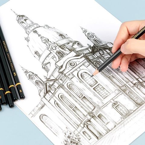  Set bút chì mỹ thuật cao câp M&G AWP357D7 sản phẩm chính hãng (Vỉ 12 Chiếc) 