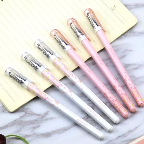  Bút gel hoa anh đào Sakura M&G AGP67126 ngòi 0.38mm mực đen sản phẩm chính hãng (Giao màu ngẫu nhiên ạ) 