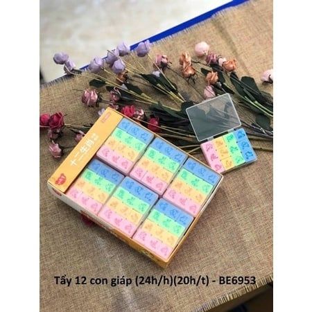  tẩy nhiều màu 6-12 viên Baoke BKE6908/BKE6953/BKE6955 sản phẩm chính hãng(Giao màu ngẫu nhiên ạ) 