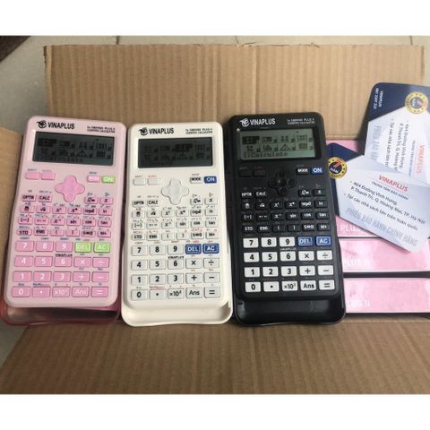  Máy tính khoa học VINAPLUS - FX-580VNX PLUS II Hồng - Trắng -  Đen sản phẩm chính hãng 