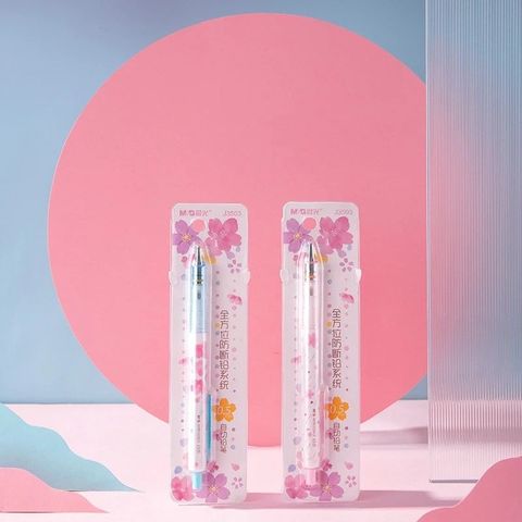  Bút chì kim tự động xoay 360 độ AMPJ3503 ngòi 0.5 mm HB hình hoa anh đào (Giao màu ngẫu nhiên ạ) 