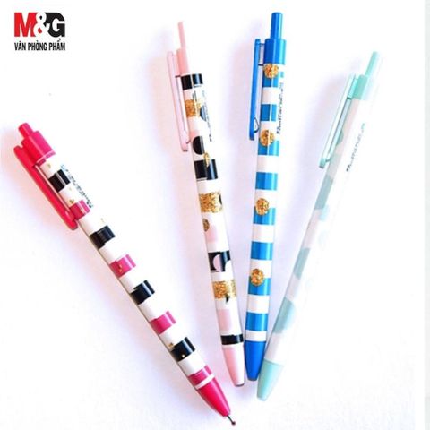  Bút bi bấm 0.5mm học sinh M&G ABP4647(Giao màu ngẫu nhiên ạ) - Xanh biển 