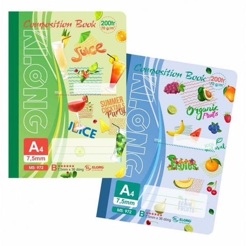  Vở Sổ may A4 kẻ lề 200 trang ĐL 70 Klong972 (50Q/ thùng) sản phẩm chính hãng 