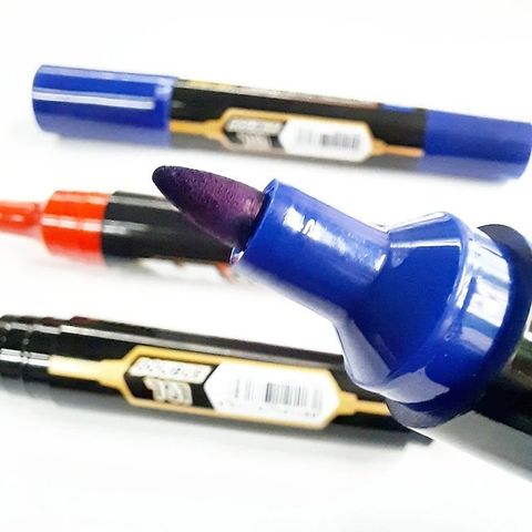  Bút dạ dầu 2 đầu M&G APMY187sản phẩm chính hãng - Xanh/Đen/Đỏ (Chiếc) 