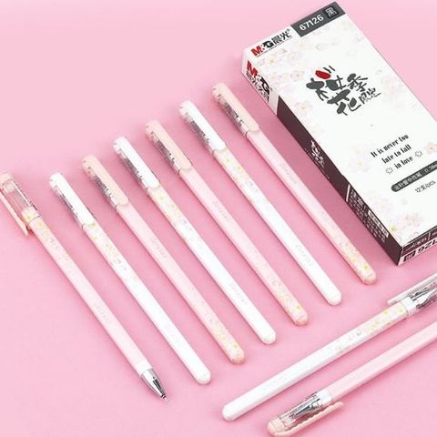  Bút gel hoa anh đào Sakura M&G AGP67126 ngòi 0.38mm mực đen sản phẩm chính hãng (Giao màu ngẫu nhiên ạ) 