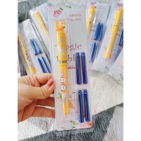  Bút mài thày Ánh kèm mực xóa được - SH070 - Ngòi kim tinh êm trơn (Hàng chính hãng thầy ánh) 