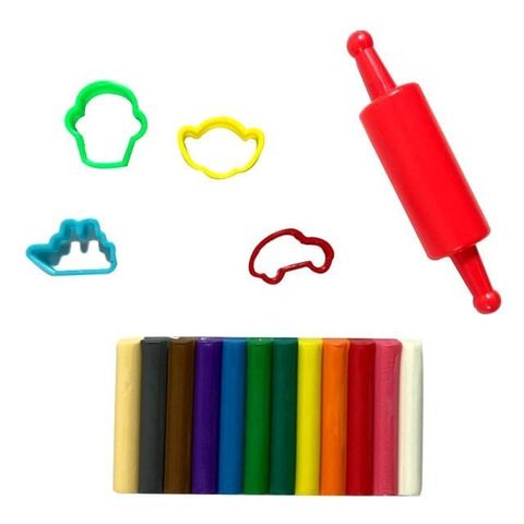  đất nặn 4 khuôn 12 màu 150g Playtime 002-4SM12150  sản phẩm chính hãng 