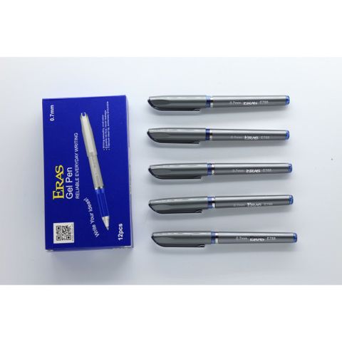  Bút ký Gel 1.0mm Eras E786 Xanh/Đen sản phẩm chính hãng 