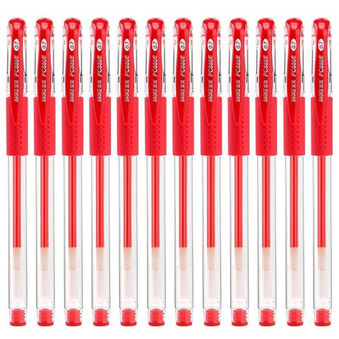  Bút bi dầu 0.7mm Baoke 880E - Đen - Xanh - Đỏ - 0.7mm (12 Cây/Hộp) 
