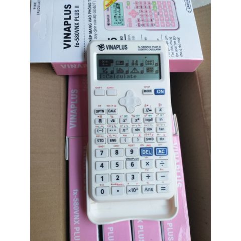  Máy tính khoa học VINAPLUS - FX-580VNX PLUS II Hồng - Trắng -  Đen sản phẩm chính hãng 