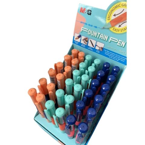  Bút máy nhựa tay đệm cao su M&G AFPM137sản phẩm chính hãng - Xanh (Chiếc) 