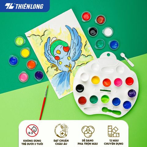  Màu nước 12 màu Thiên Long Colokit WACO-C07 sản phẩm chính hãng 