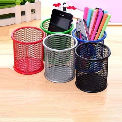  Ống cắm bút lưới sắt tròn nhiều màu M&G ABT98416 (12/96) 