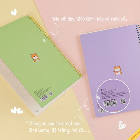  Sổ lò xo đơn caro 6x6mm A4 200 trang tập vở bìa dễ thương 100gsm sản phẩm chính hãng(Giao ngẫu nhiên màu) 
