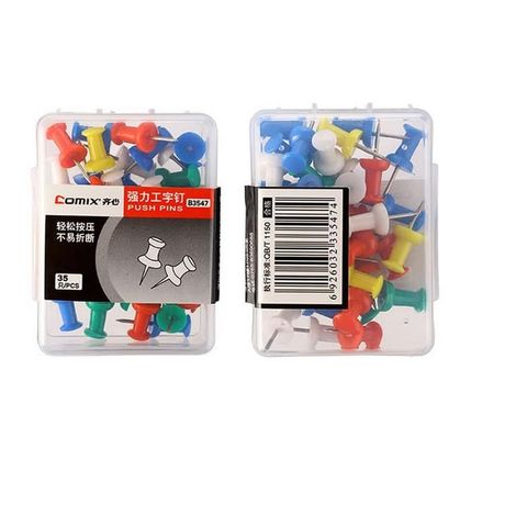  Hộp Đinh ghim bảng nỉ Comix B3547 sản phẩm chính hãng 