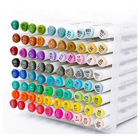  Hộp Bút dạ màu Marker Baoke MP2924 - 12/18/24/36/60/80 màu (lọ/Hộp) (Lọ) 