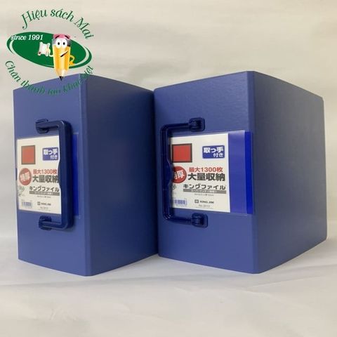  File còng ống đựng hồ sơ A4 mở 2 đầu KingJim 13cm - 15cm sản phẩm chính hãng 