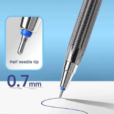  Hộp 12 Chiếc Bút bi dầu mở nắp 0.7mm Baoke B79 sản phẩm chính hãng 3 màu đen/xanh biển/ đỏ 