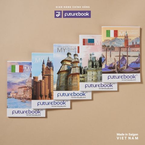  Vở kẻ ngang ĐL70gsm Vòng Quanh Thế Giới FutureBook 200 trang DK SV282E sản phẩm chính hãng 