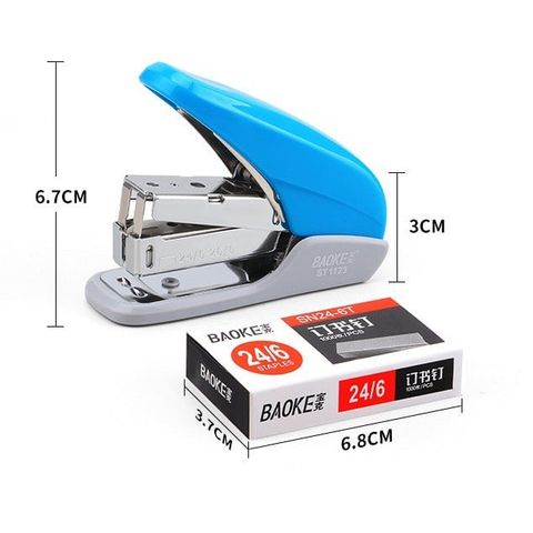  Dập ghim cầm tay 24-26/6 (25 tờ) Baoke sản phẩm chính hãng (Giao màu ngẫu nhiên ạ) 